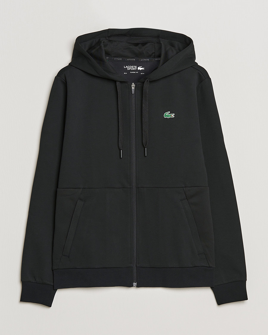 Hombres | Jerséis y prendas de punto | Lacoste Sport | Performance Hoodie Black