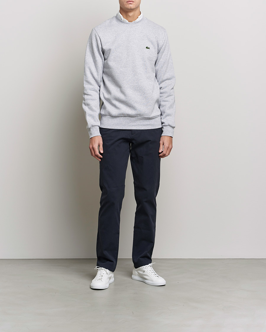 Hombres | Jerséis y prendas de punto | Lacoste | Crew Neck Sweatshirt Silver Chine