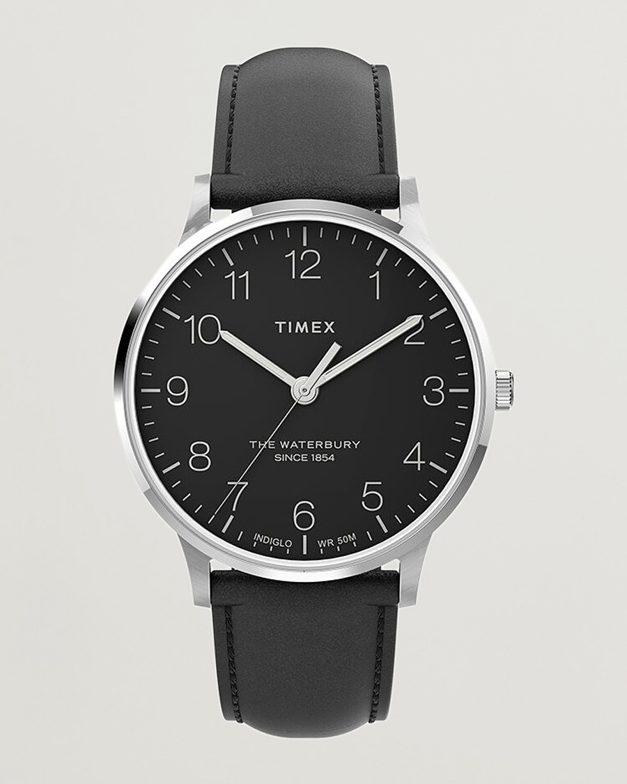 Hombres | Cajas y enrolladores de reloj | Timex | Waterbury Classic 40mm Black Dial