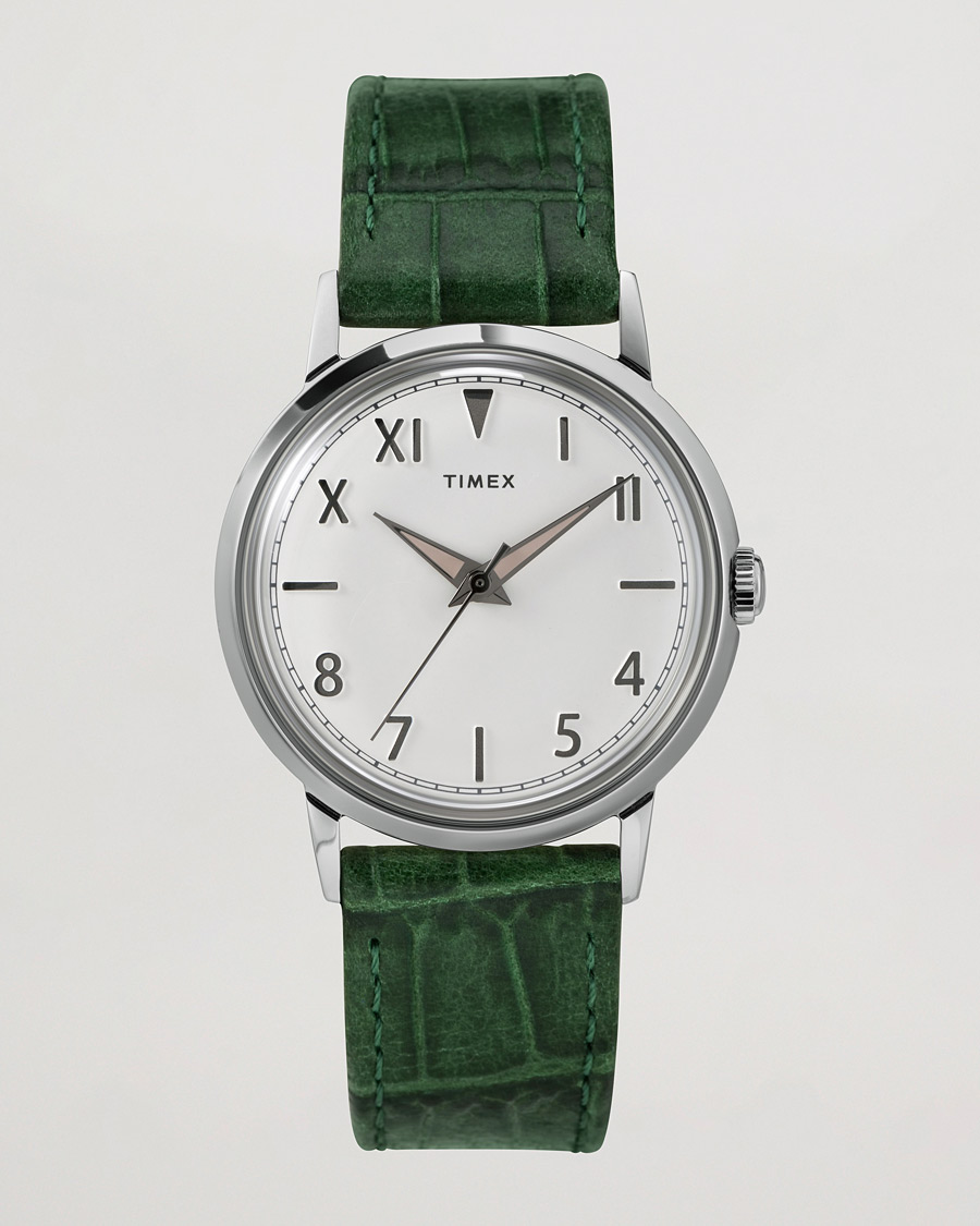 Hombres | Cajas y enrolladores de reloj | Timex | Marlin Hand-Wound 34mm White Dial