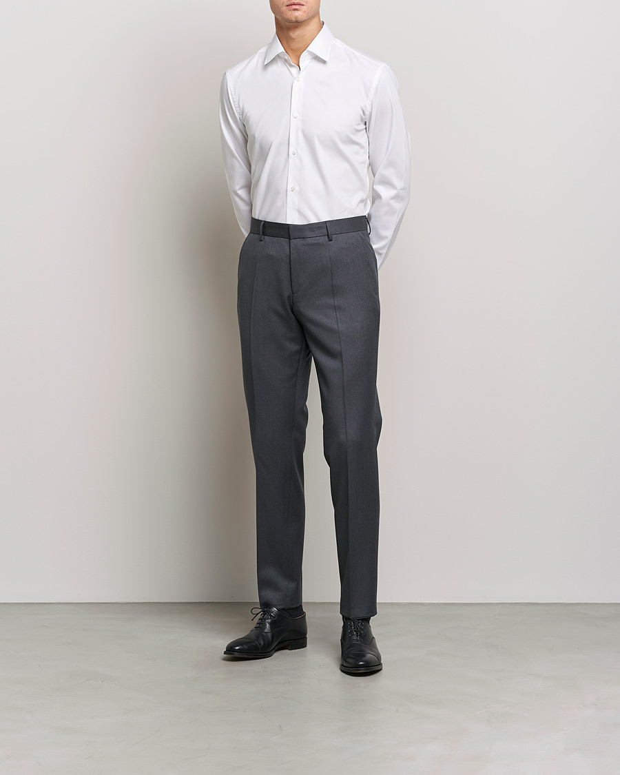 Hombres | Formal | BOSS BLACK | Hank Slim Fit Shirt White