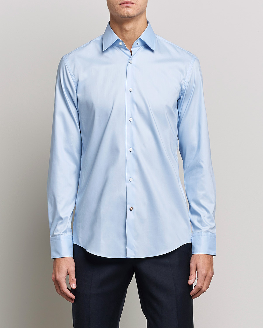 Hombres | Camisas | BOSS BLACK | Hank Slim Fit Shirt Light Blue