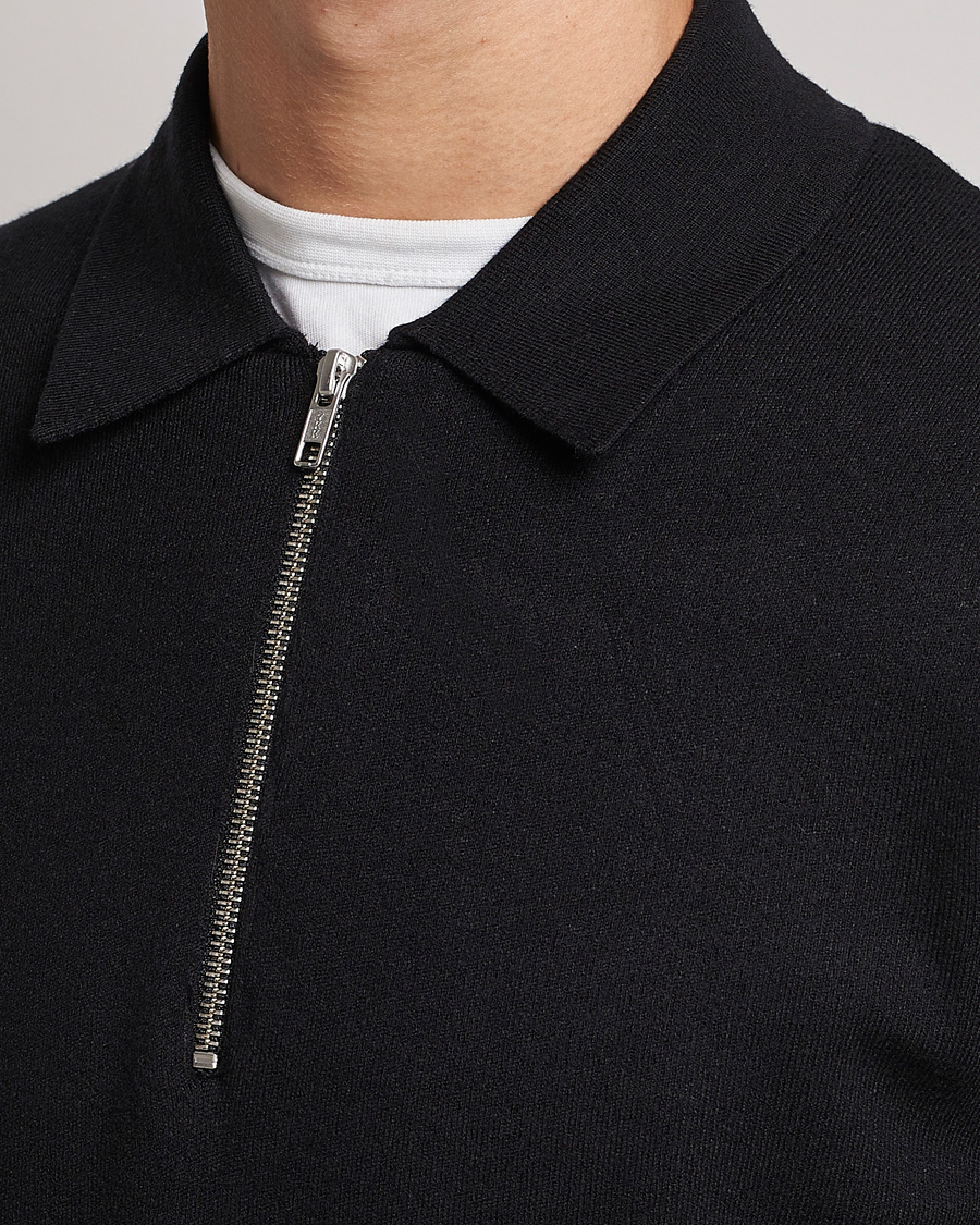Hombres | Jerséis y prendas de punto | Samsøe Samsøe | Samsøe & Samsøe Guna Half Zip Black