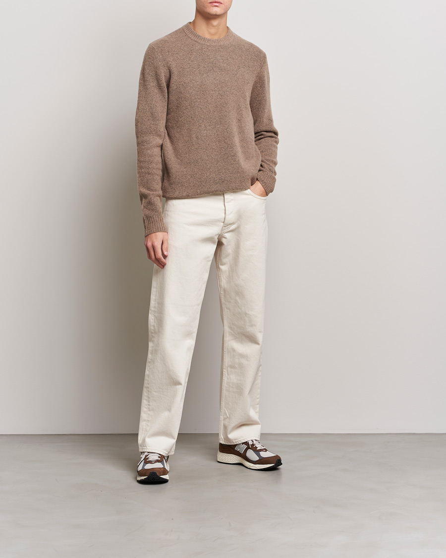 Hombres | Jerséis y prendas de punto | Samsøe Samsøe | Samsøe & Samsøe Butler Yak Crew Neck Stone Grey