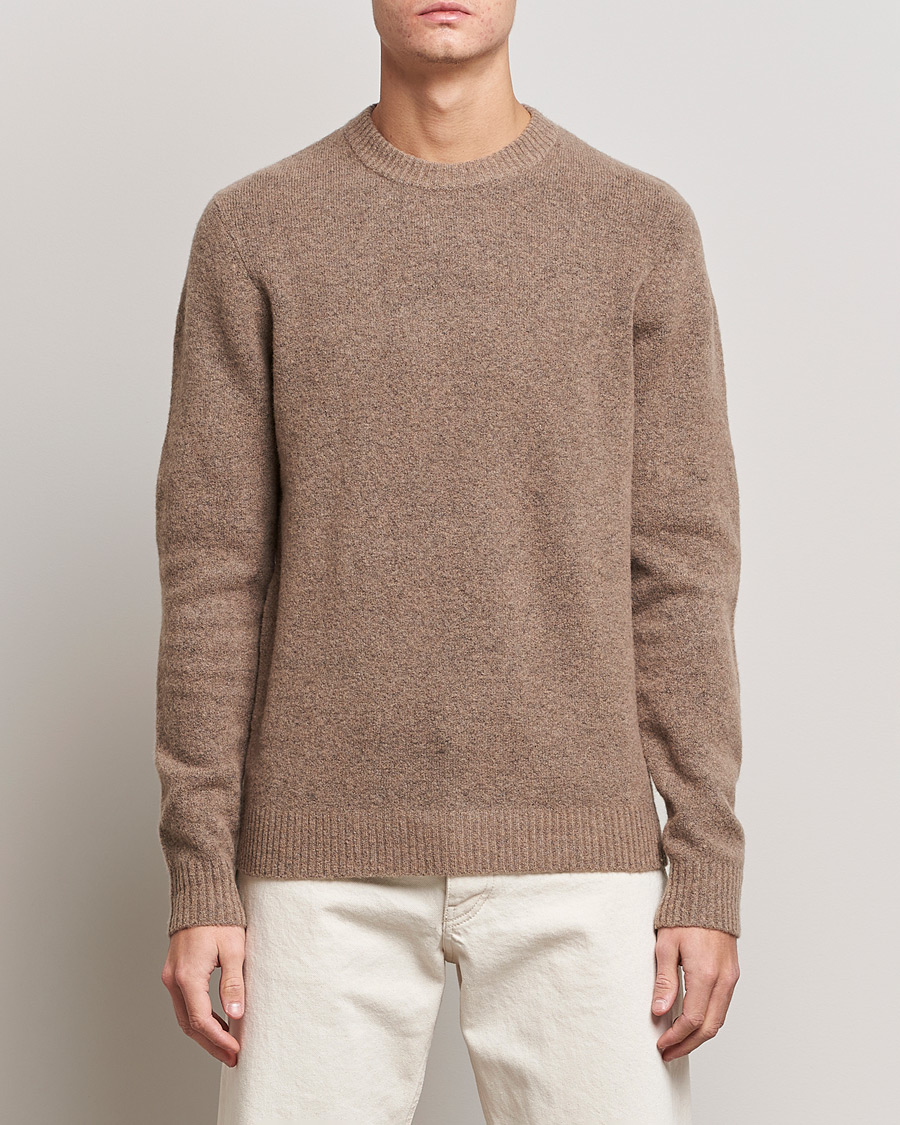 Hombres | Jerséis y prendas de punto | Samsøe Samsøe | Samsøe & Samsøe Butler Yak Crew Neck Stone Grey