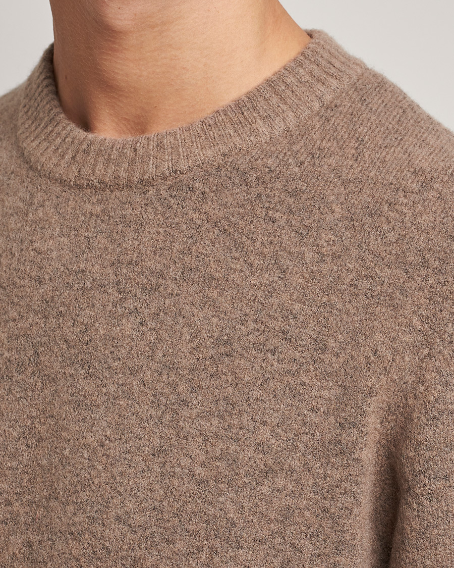Hombres | Jerséis y prendas de punto | Samsøe Samsøe | Samsøe & Samsøe Butler Yak Crew Neck Stone Grey