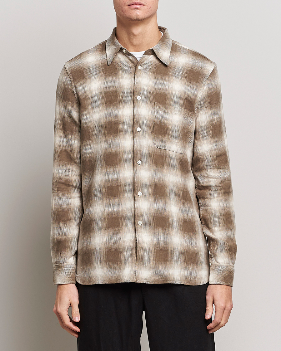 Hombres | Camisas | Samsøe Samsøe | Samsøe & Samsøe Liam Organic Cotton Shirt Stone Gray
