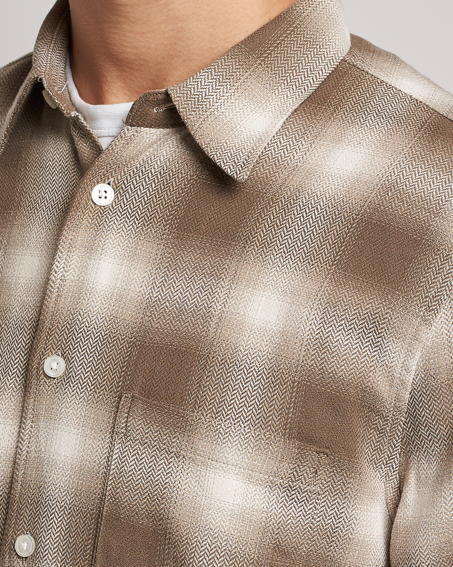 Hombres | Camisas | Samsøe Samsøe | Samsøe & Samsøe Liam Organic Cotton Shirt Stone Gray