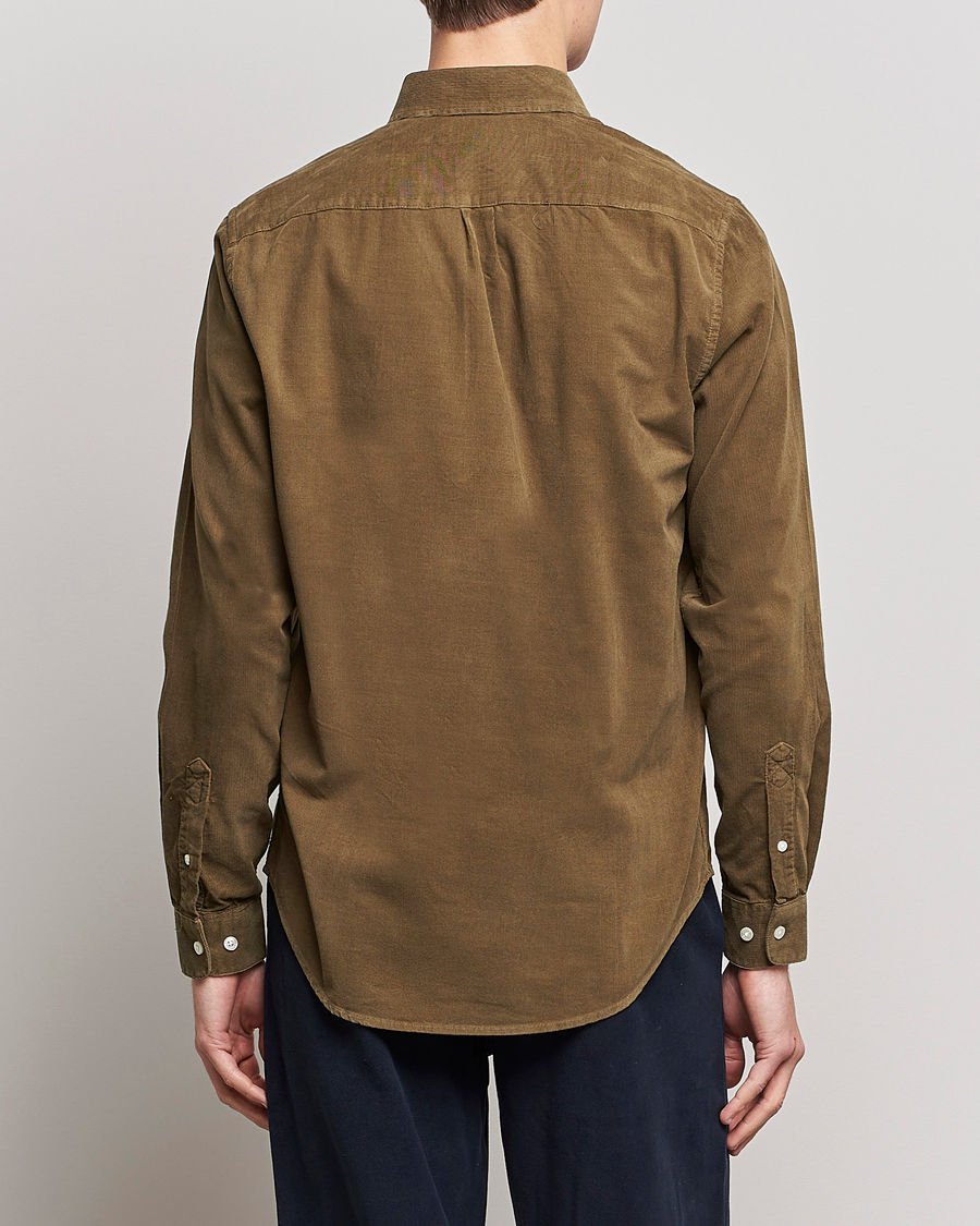 Hombres | Camisas | Samsøe Samsøe | Samsøe & Samsøe Liam Organic Cotton Corduroy Shirt Stone Gray