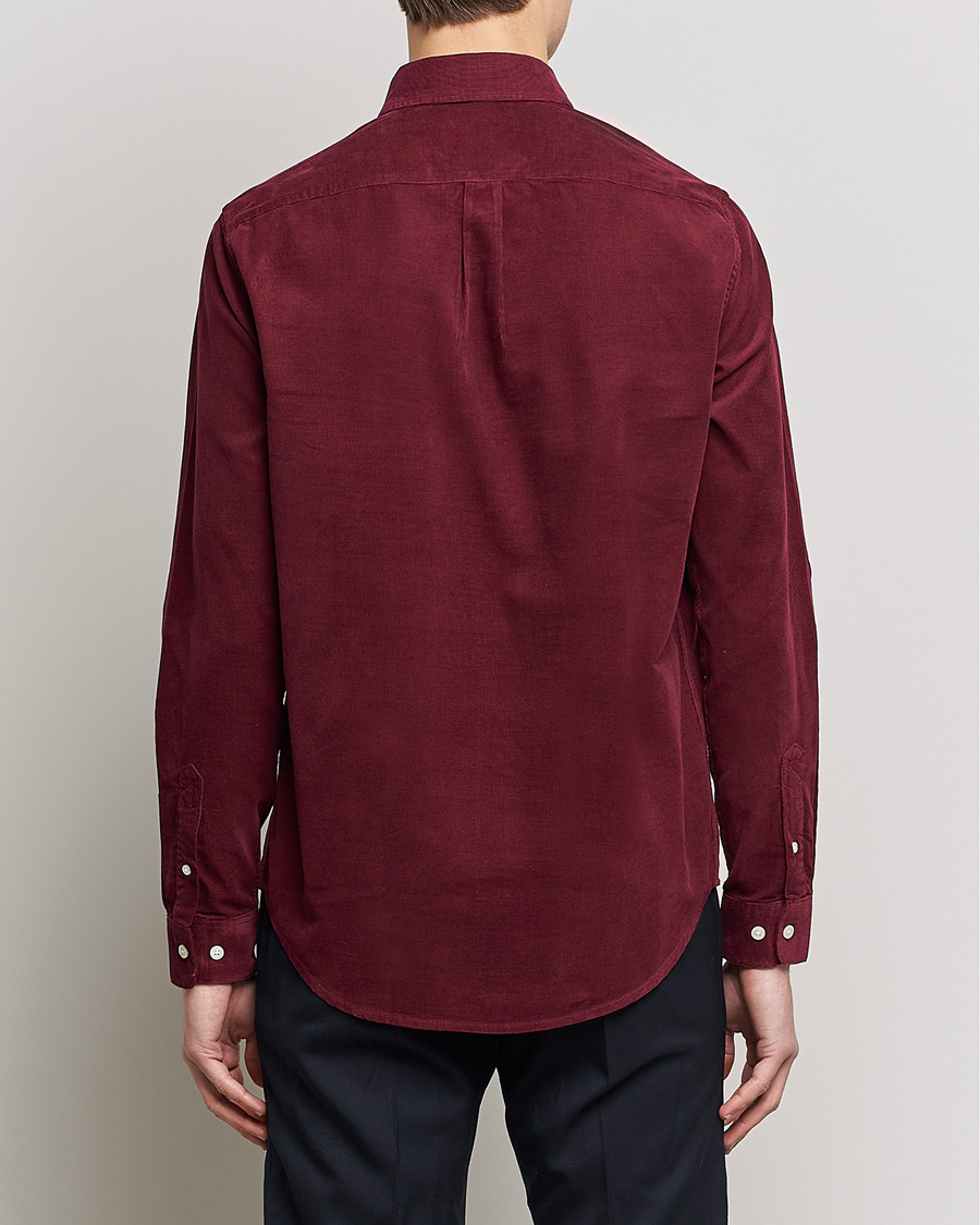 Hombres | Camisas | Samsøe Samsøe | Samsøe & Samsøe Liam Organic Cotton Corduroy Shirt Windsor Wine