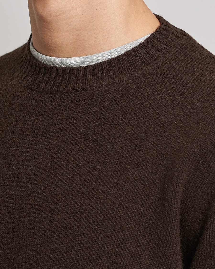 Hombres | Jerséis y prendas de punto | Samsøe Samsøe | Samsøe & Samsøe Sylli Wool Crew Neck Mole