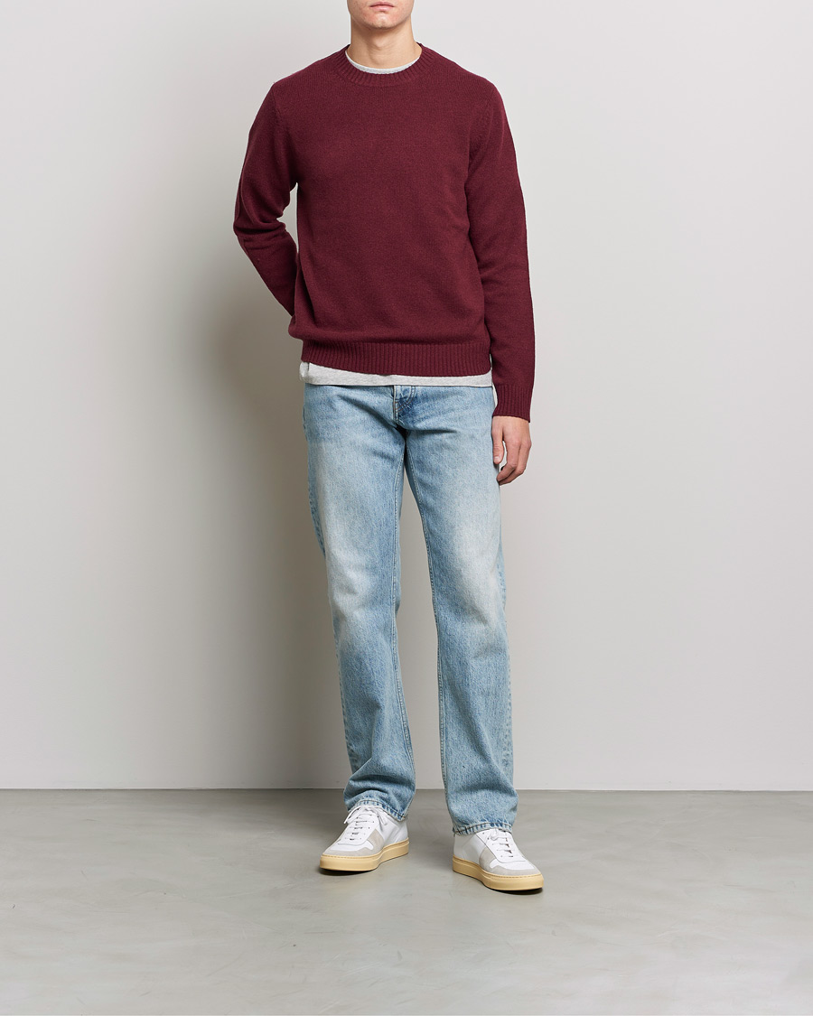 Hombres | Jerséis y prendas de punto | Samsøe Samsøe | Samsøe & Samsøe Sylli Wool Crew Neck Windsor Wine
