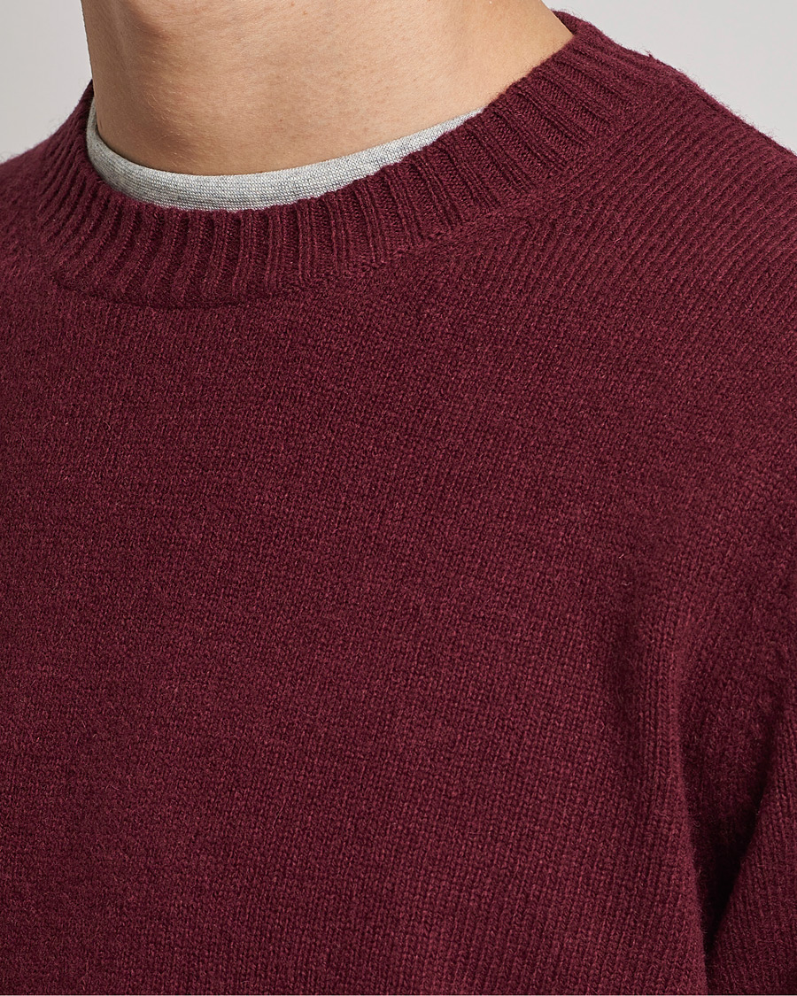 Hombres | Jerséis y prendas de punto | Samsøe Samsøe | Samsøe & Samsøe Sylli Wool Crew Neck Windsor Wine
