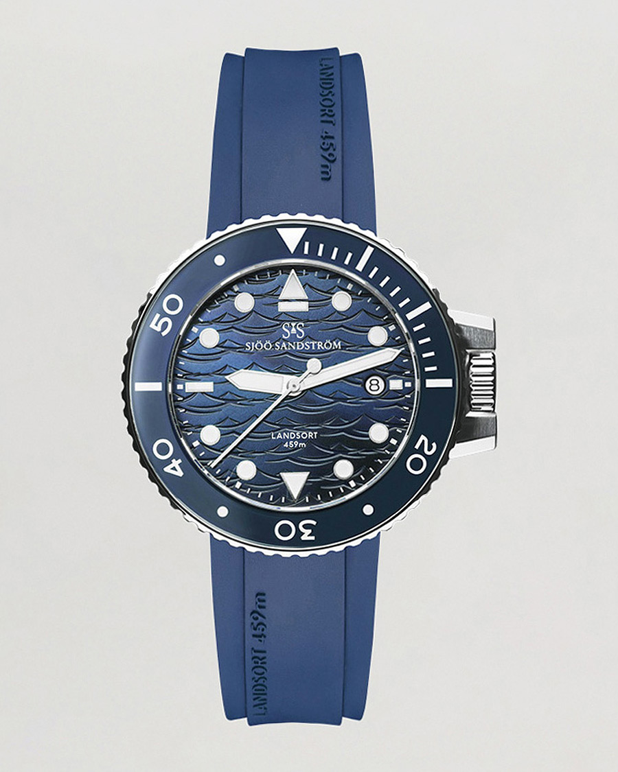 Hombres | Cajas y enrolladores de reloj | Sjöö Sandström | Landsort 459m Blue