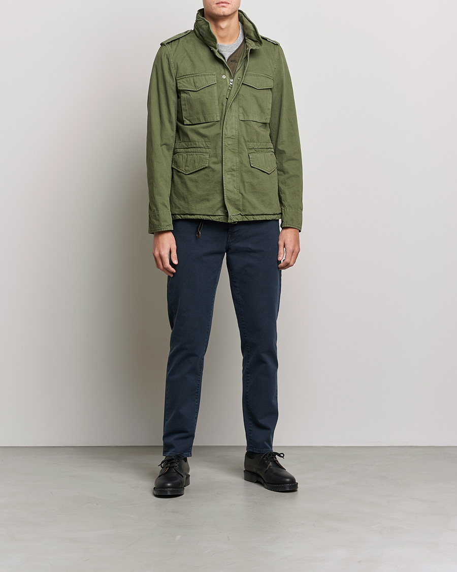 Hombres | Pantalones | Incotex | Bull Denim 5-Pocket Pants Navy