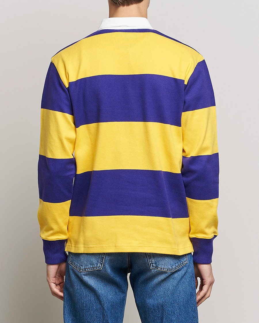 Hombres | Jerséis y prendas de punto | Rowing Blazers | Horizontal Stripe Rugby Gold/Purple