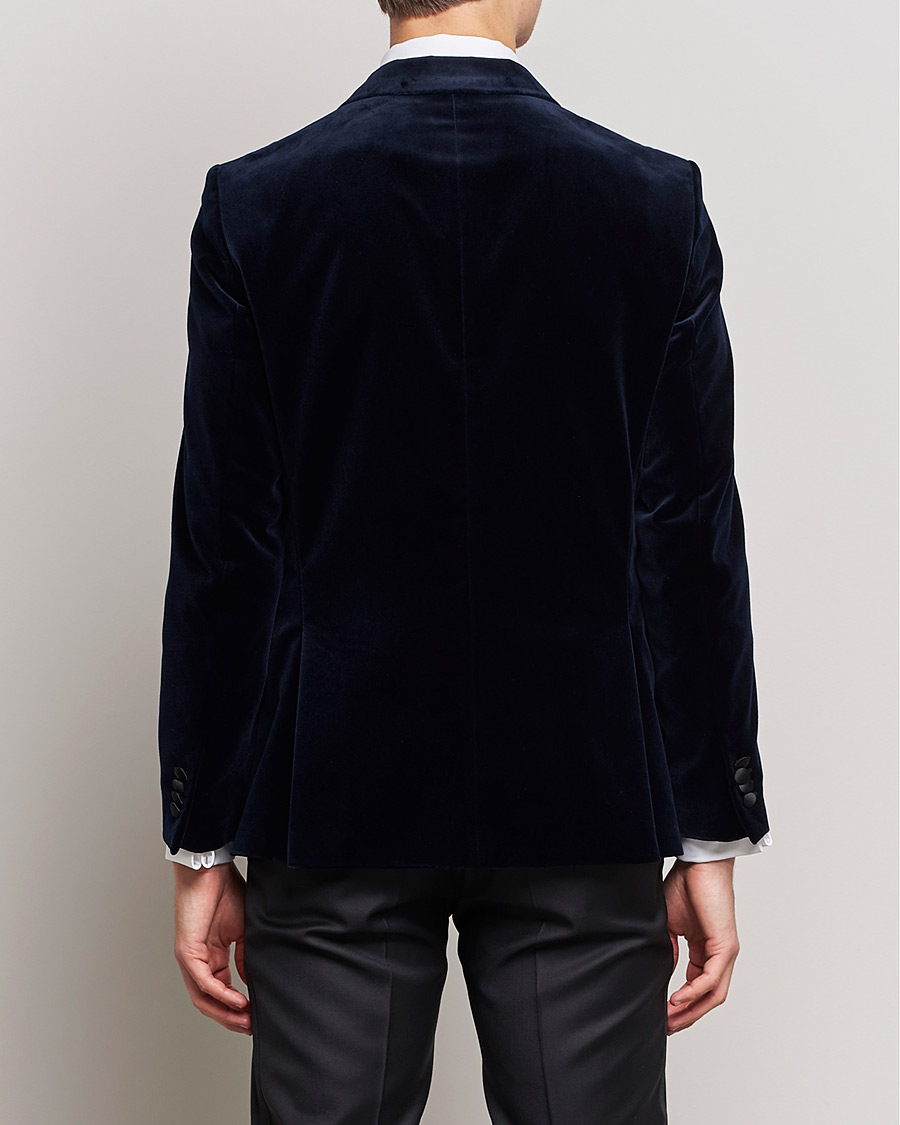 Hombres | Blazers | BOSS BLACK | Hutson Velvet Tuxedo Blazer Dark Blue