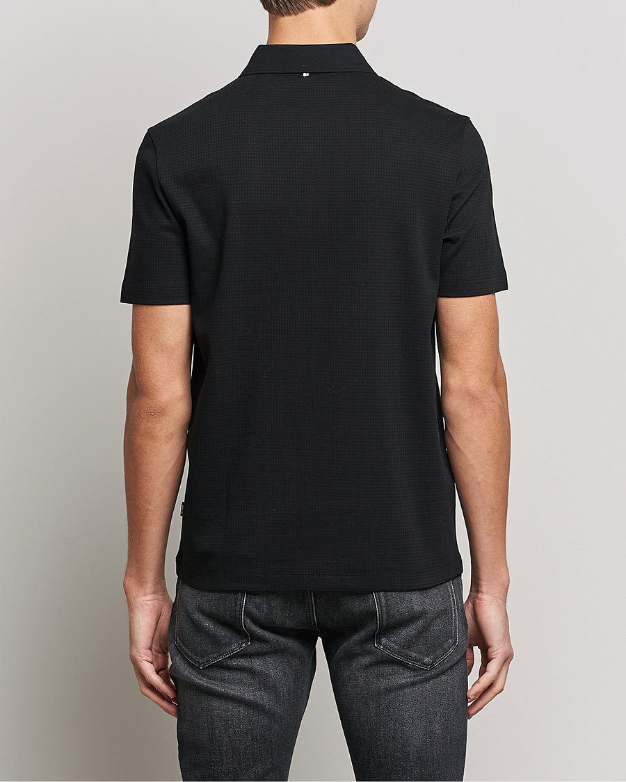Hombres | Polos | BOSS BLACK | Pitton Waffle Polo Black