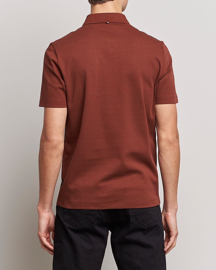 Hombres | Polos | BOSS BLACK | Pitton Waffle Polo Medium Brown