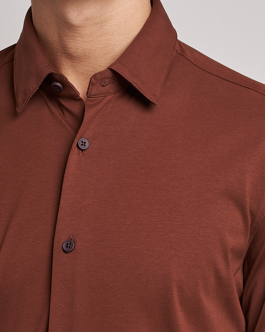 Hombres | Camisas | BOSS BLACK | Hank 4-Way Stretch Shirt Medium Brown