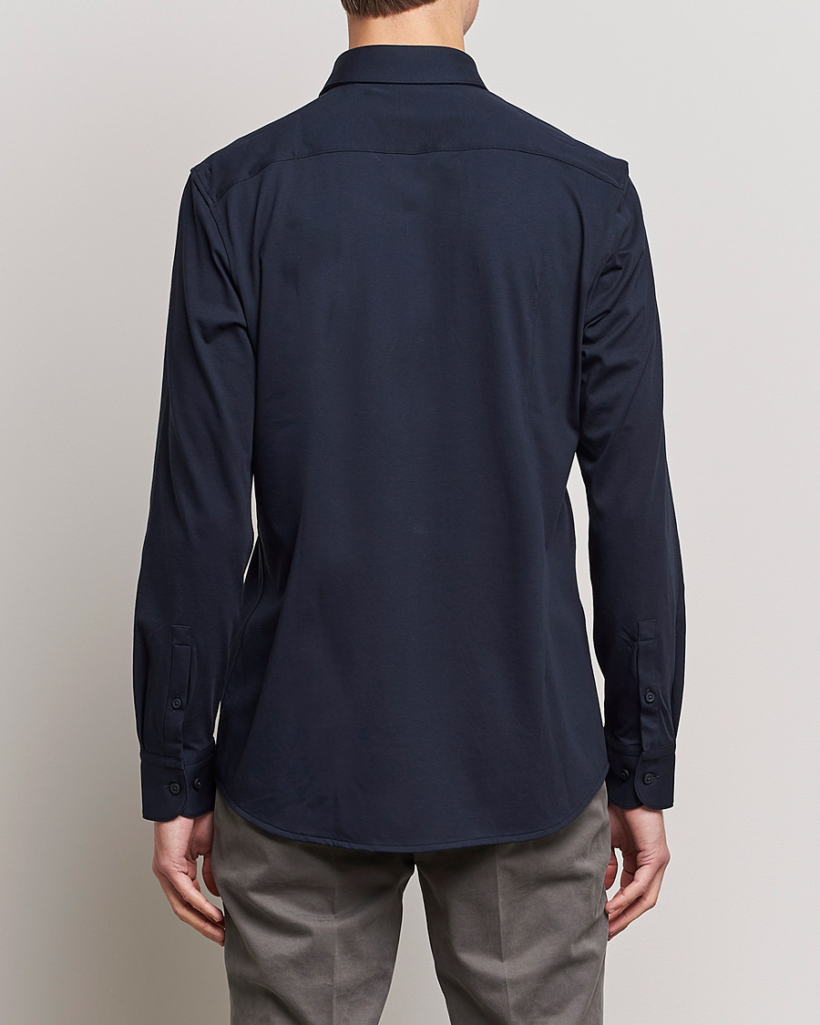 Hombres | Camisas | BOSS BLACK | Hank 4-Way Stretch Shirt Dark Blue