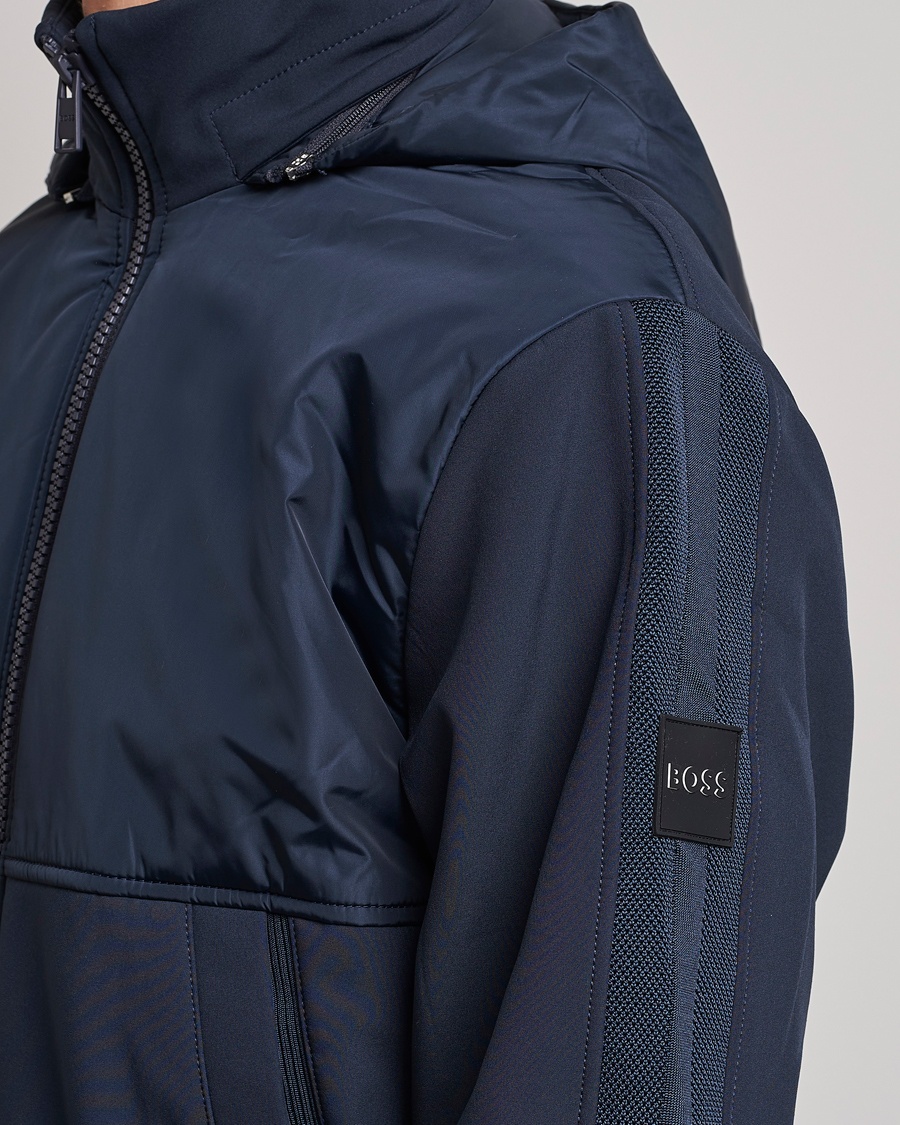 Hombres | Abrigos y chaquetas | BOSS BLACK | Seeger Hybrid Jacket Dark Blue