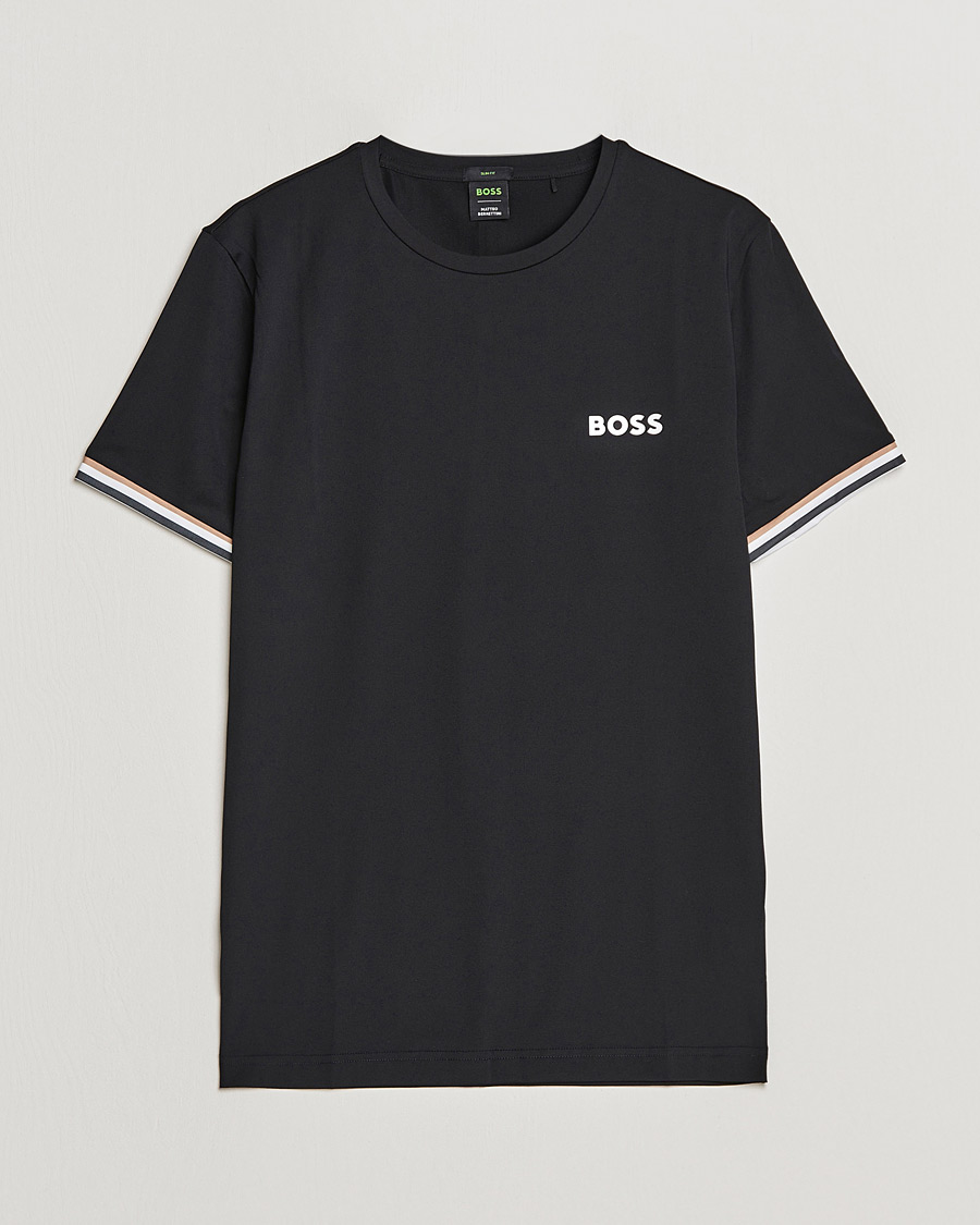Hombres | Camisetas | BOSS GREEN | Performance MB Crew Neck T-Shirt Black