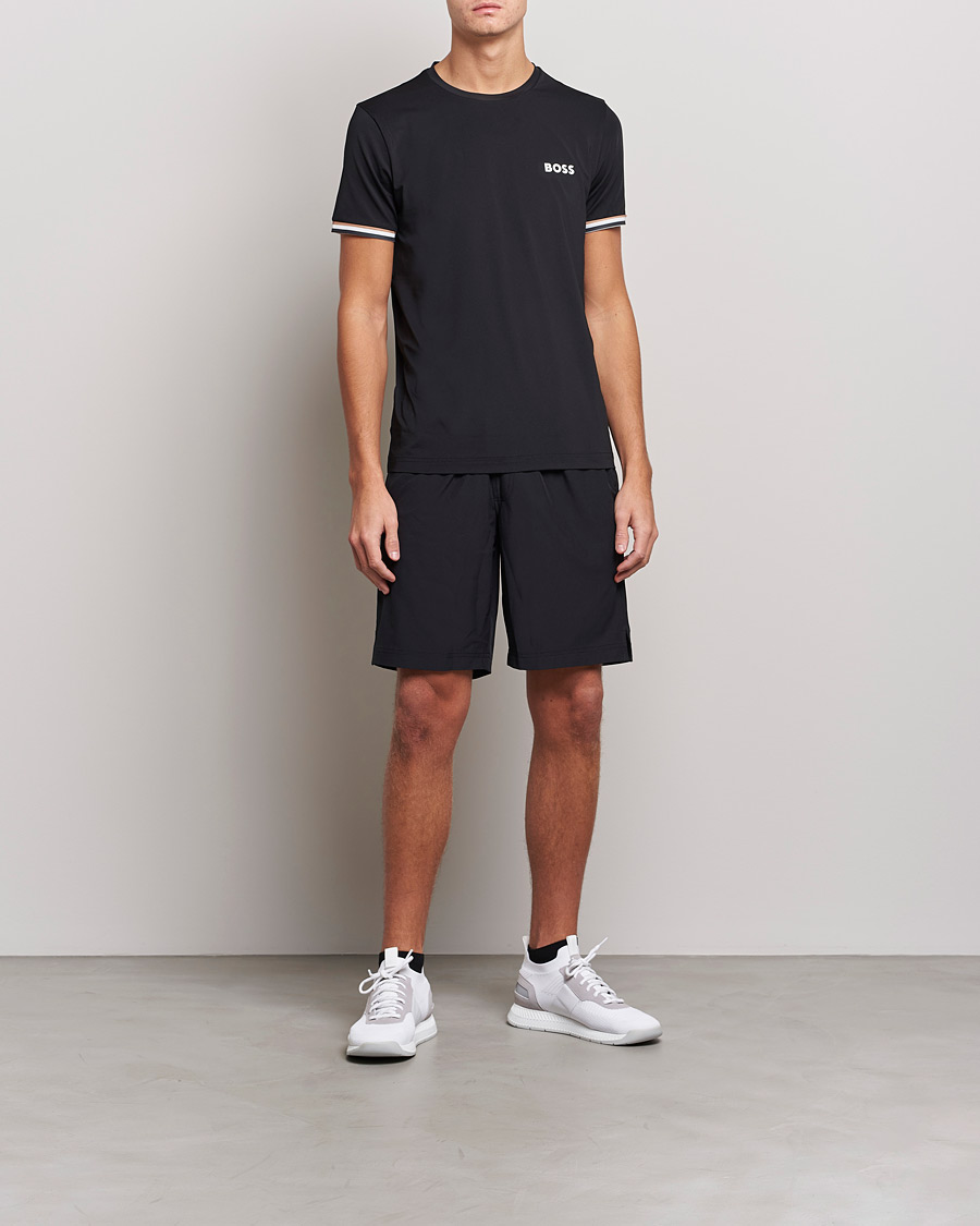 Hombres | Camisetas | BOSS GREEN | Performance MB Crew Neck T-Shirt Black