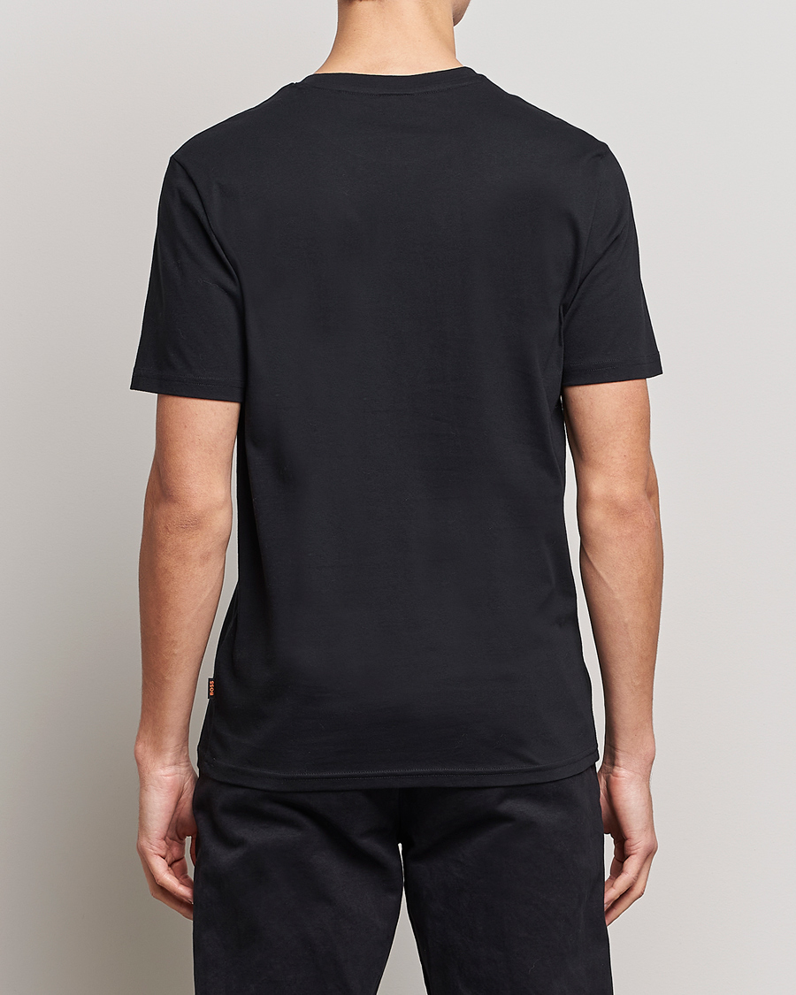 Hombres | Camisetas | BOSS ORANGE | Teglow Photoprint Crew Neck T-Shirt Black