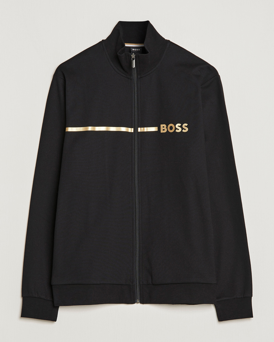 Hombres | Jerséis y prendas de punto | BOSS BLACK | Tracksuit Jacket Black/Gold