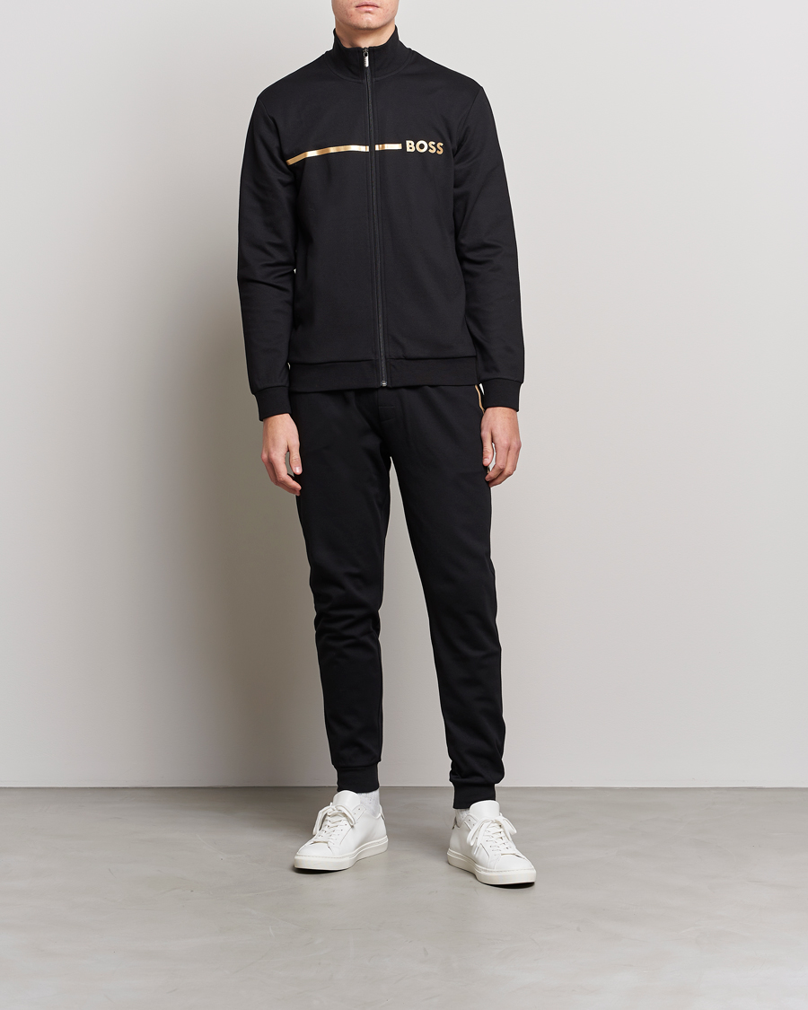 Hombres | Jerséis y prendas de punto | BOSS BLACK | Tracksuit Jacket Black/Gold