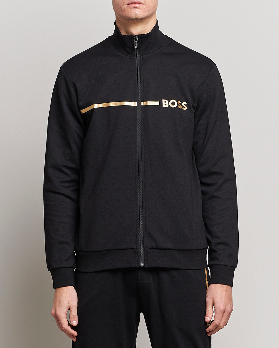Hombres | Jerséis y prendas de punto | BOSS BLACK | Tracksuit Jacket Black/Gold
