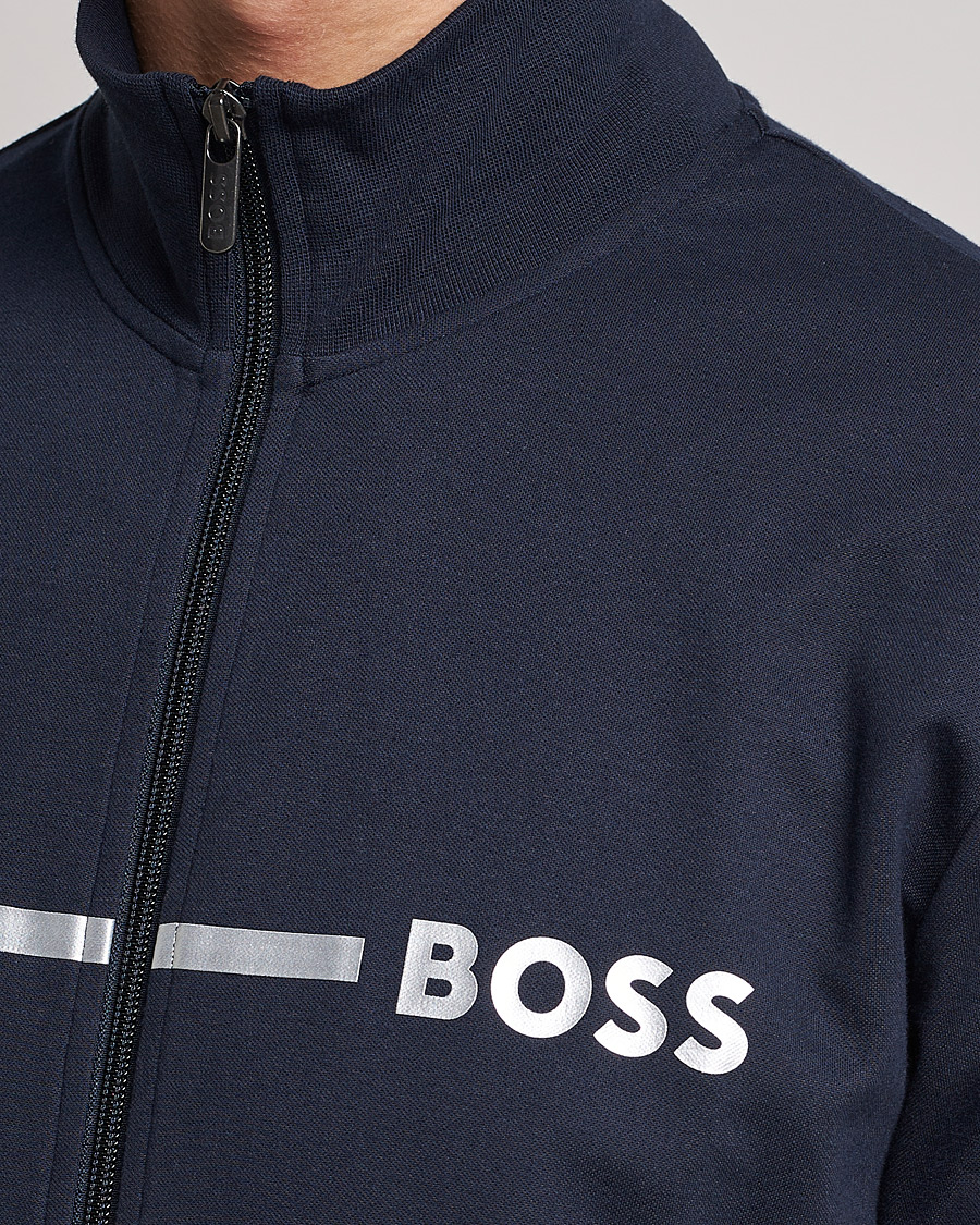 Hombres | Jerséis y prendas de punto | BOSS BLACK | Tracksuit Jacket Dark Blue
