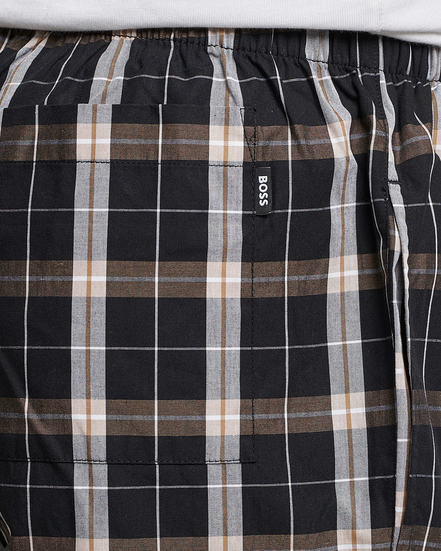 Hombres | Pijamas y batas | BOSS BLACK | Urban Checked Pyjama Set Black/Beige