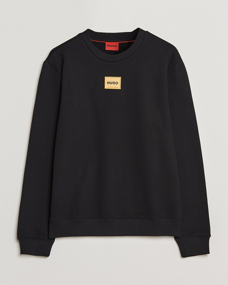 Hombres | Jerséis y prendas de punto | HUGO | Diragol Crew Neck Sweatshirt Black