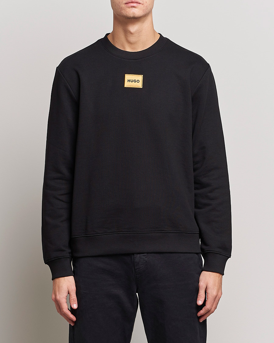 Hombres | Jerséis y prendas de punto | HUGO | Diragol Crew Neck Sweatshirt Black