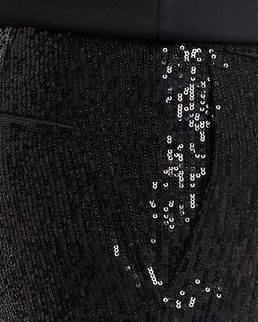 Hombres | Pantalones | HUGO | Hesten Shiny Tuxedo Trousers Black