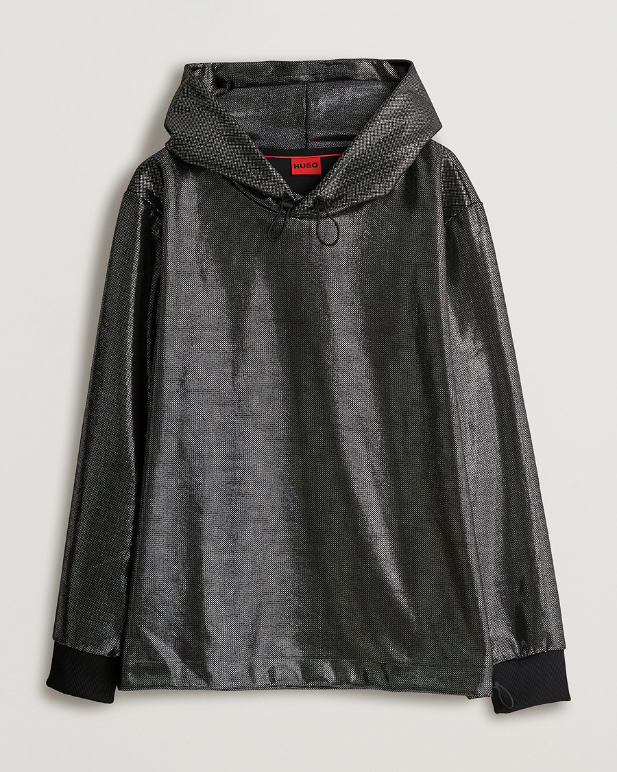 Hombres | Jerséis y prendas de punto | HUGO | Descolar Shiny Hoodie Black