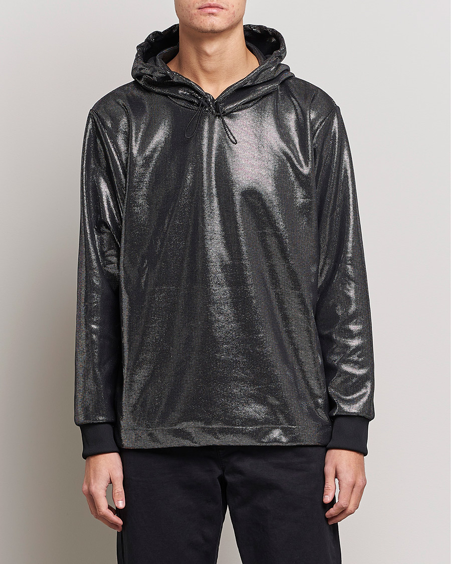 Hombres | Jerséis y prendas de punto | HUGO | Descolar Shiny Hoodie Black
