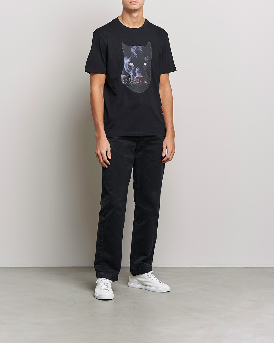 Hombres | Camisetas | HUGO | Deetah Logo Crew Neck T-Shirt Black