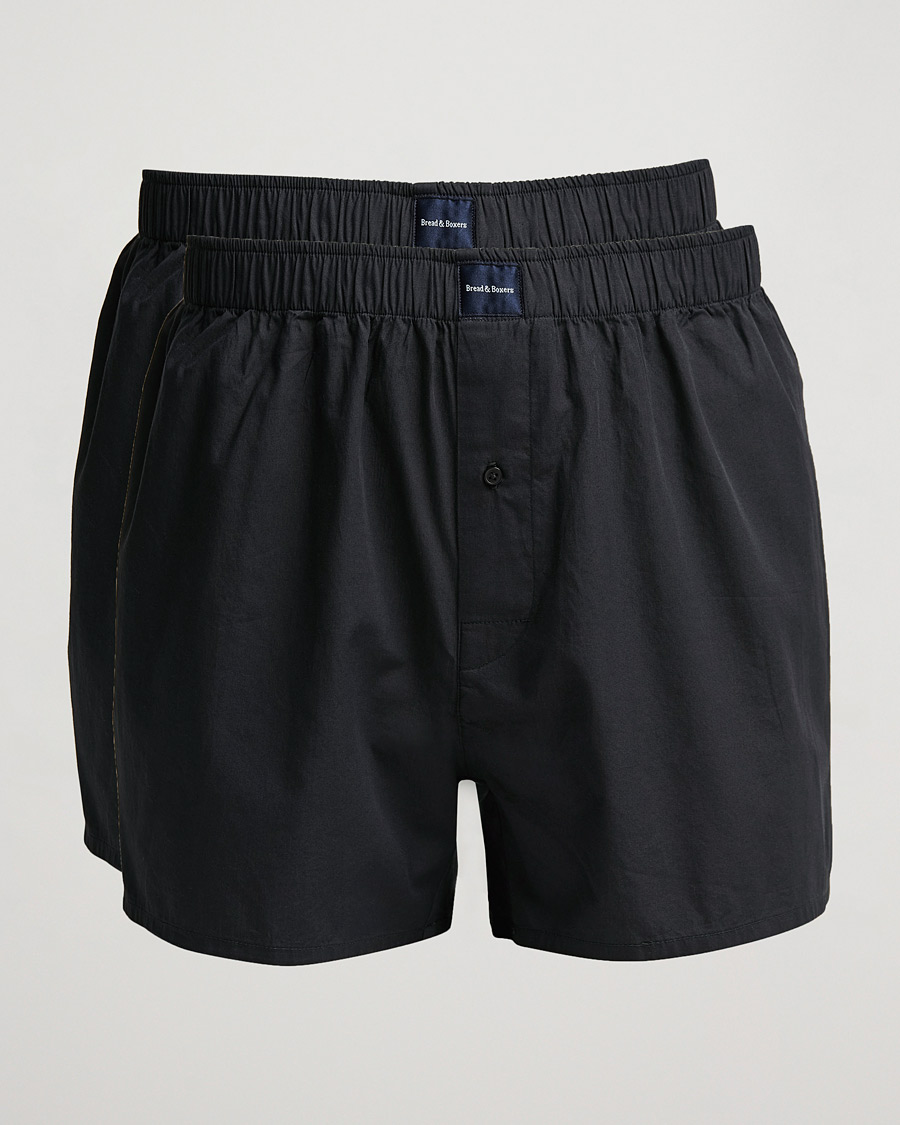 Hombres | Ropa interior y calcetines | Bread & Boxers | 2-Pack Boxer Shorts Dark Navy