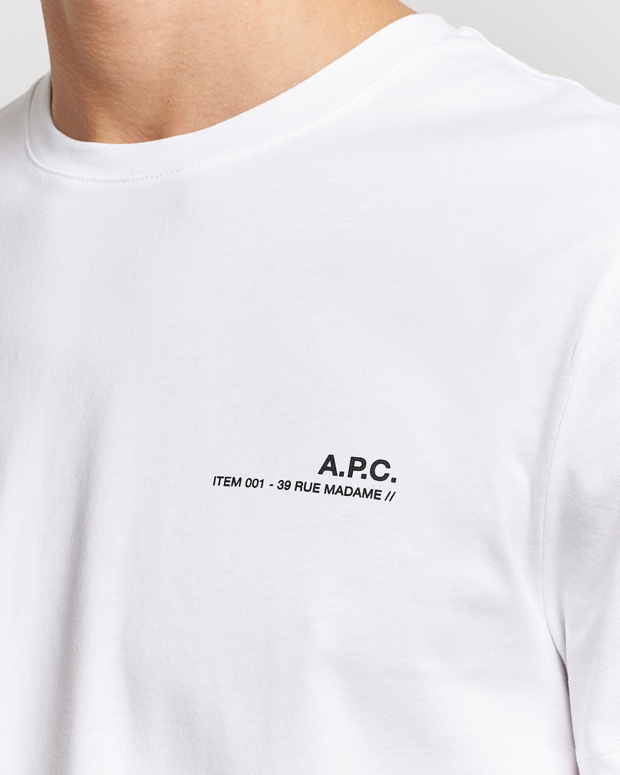 Hombres | Camisetas | A.P.C. | Item T-Shirt White