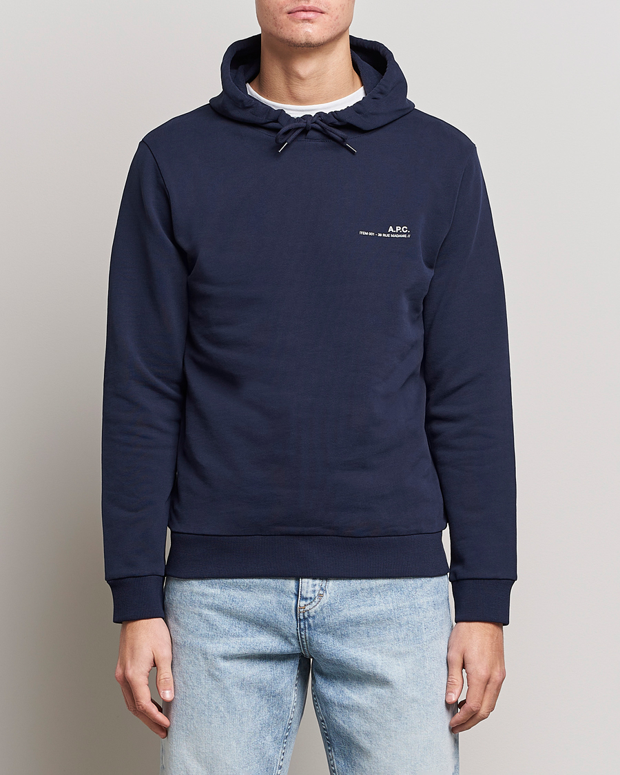Hombres | Ropa | A.P.C. | Item Hoodie Navy