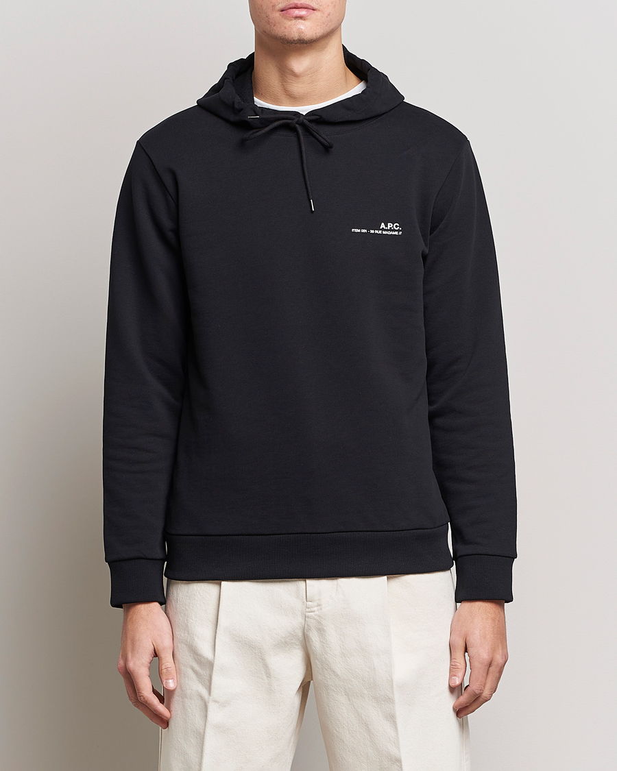 Hombres | Ropa | A.P.C. | Item Hoodie Black