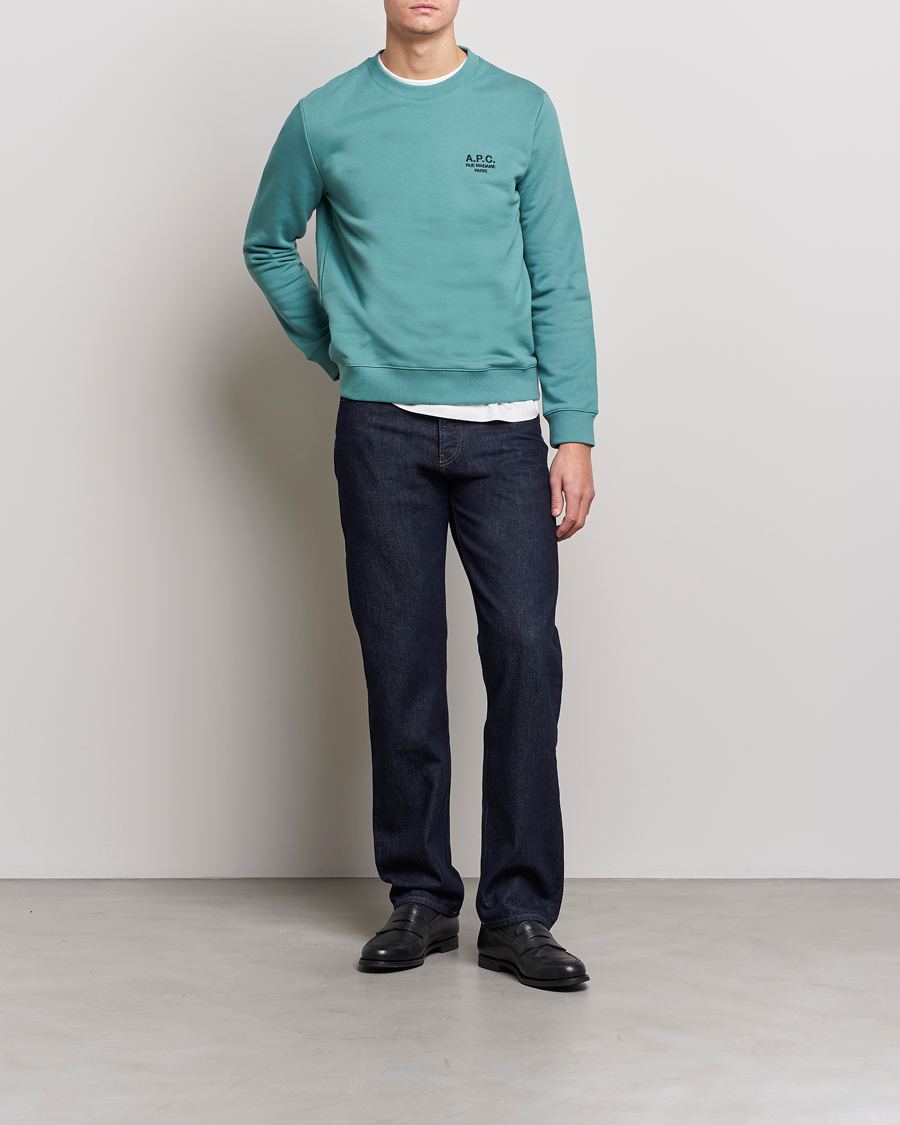 Hombres | Jerséis y prendas de punto | A.P.C. | Rider Sweatshirt Green