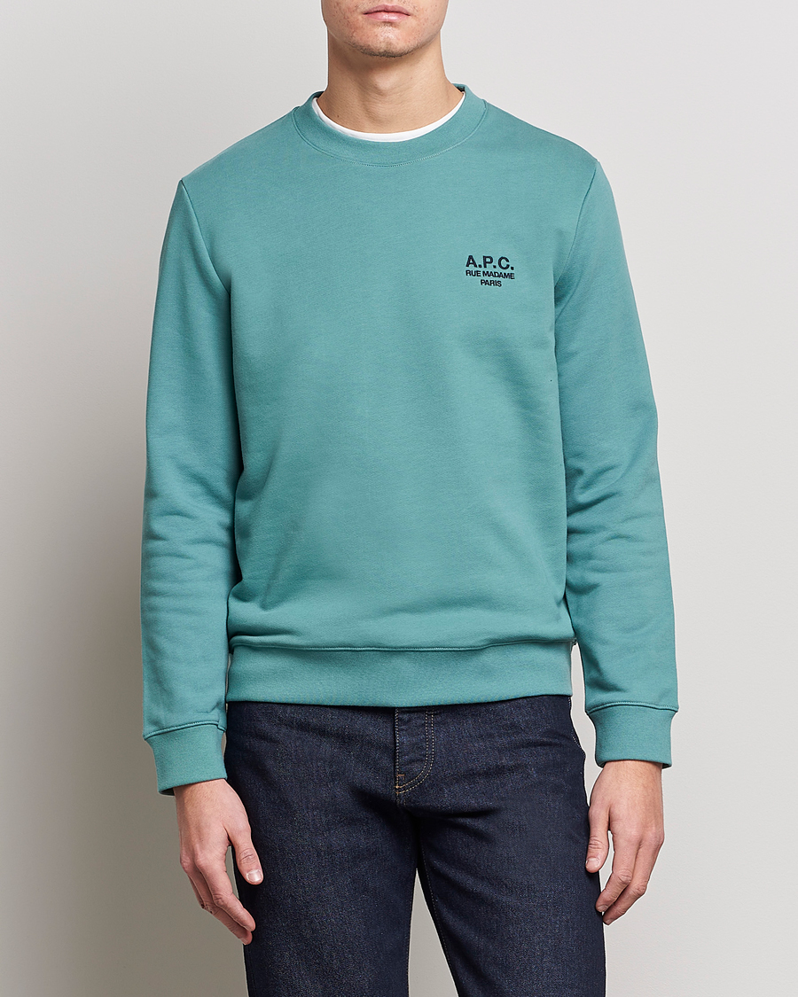 Hombres | Jerséis y prendas de punto | A.P.C. | Rider Sweatshirt Green