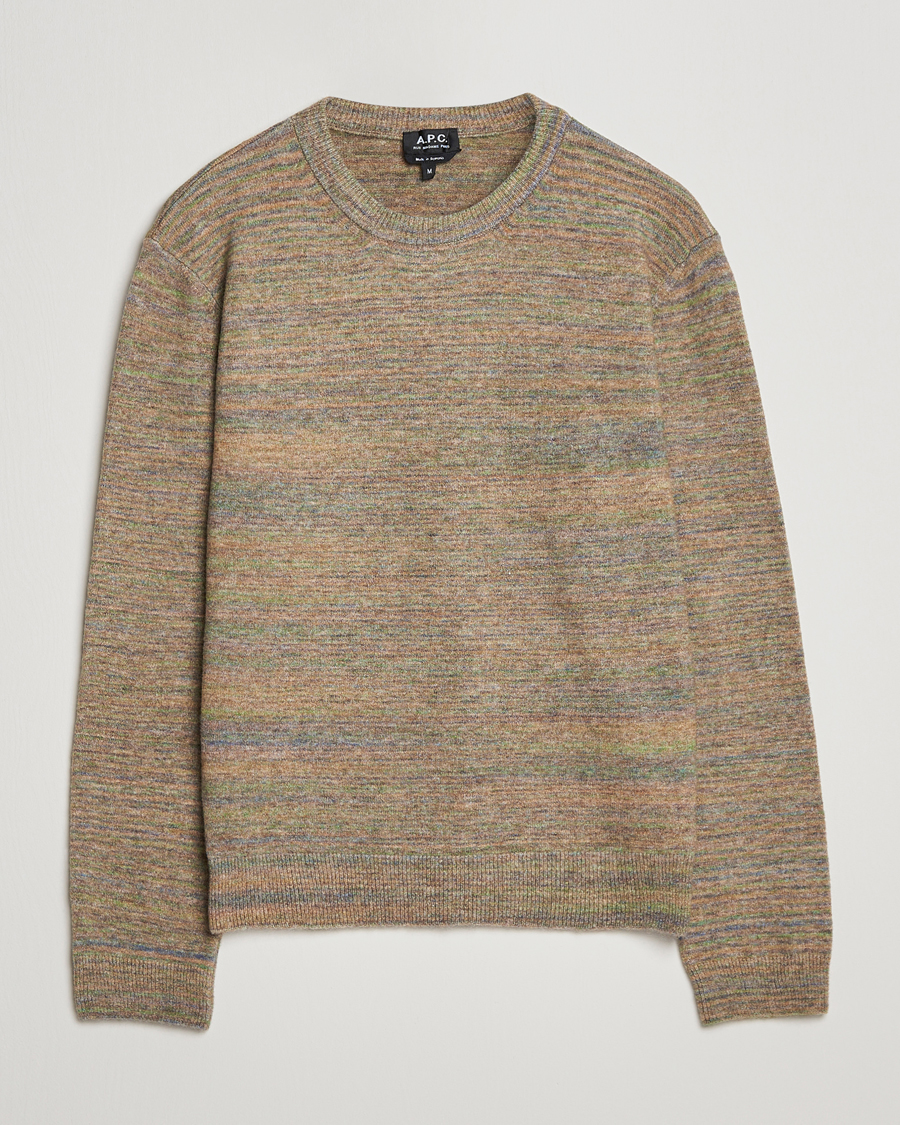 Hombres | Jerséis y prendas de punto | A.P.C. | Degrade Sweater Light Khaki