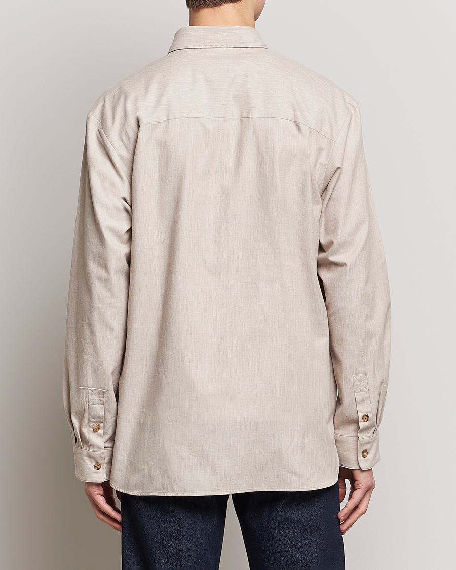 Hombres | Camisas | A.P.C. | Marlo Flannel Shirt Heather Beige
