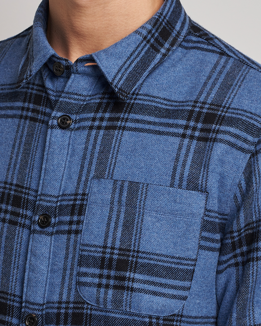 Hombres | Camisas | A.P.C. | Trek Heavy Overshirt Blue Check