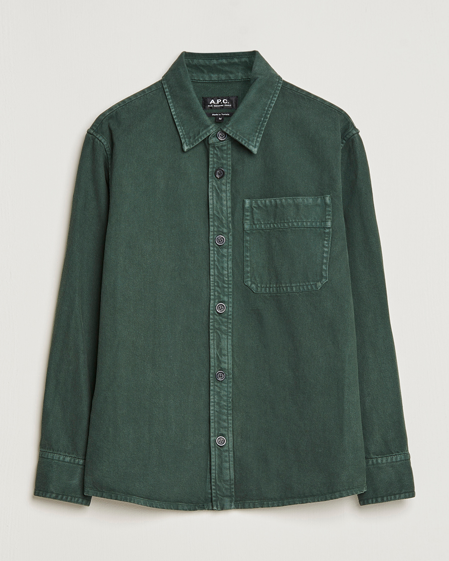 Hombres | Camisas | A.P.C. | Basile Shirt Jacket Dark Green
